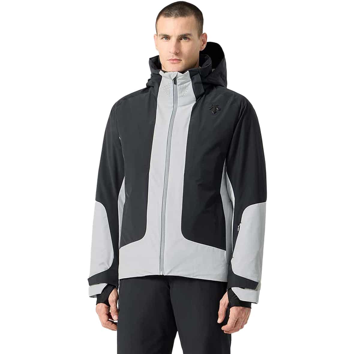 Insulated Color Block Herren Skijacke Schwarz_BK00 | 48