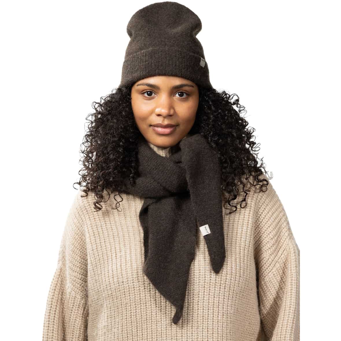 Fhearna Damen Mütze Dunkelbraun_20__DARK BROWN | one size