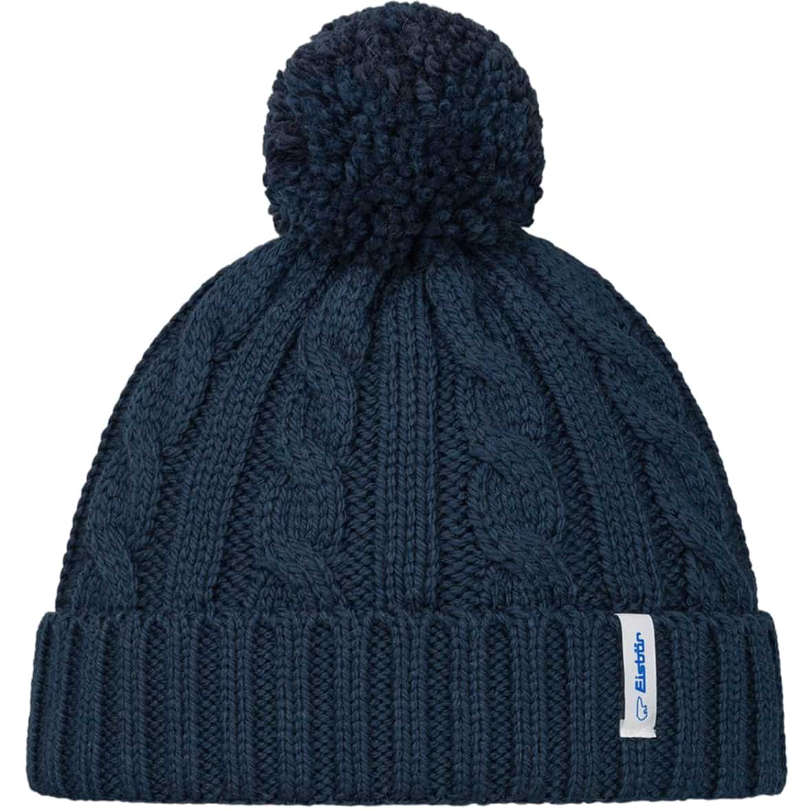 Alba Uni Pompon Mütze Dunkelblau_286__DARK COBALT | one size