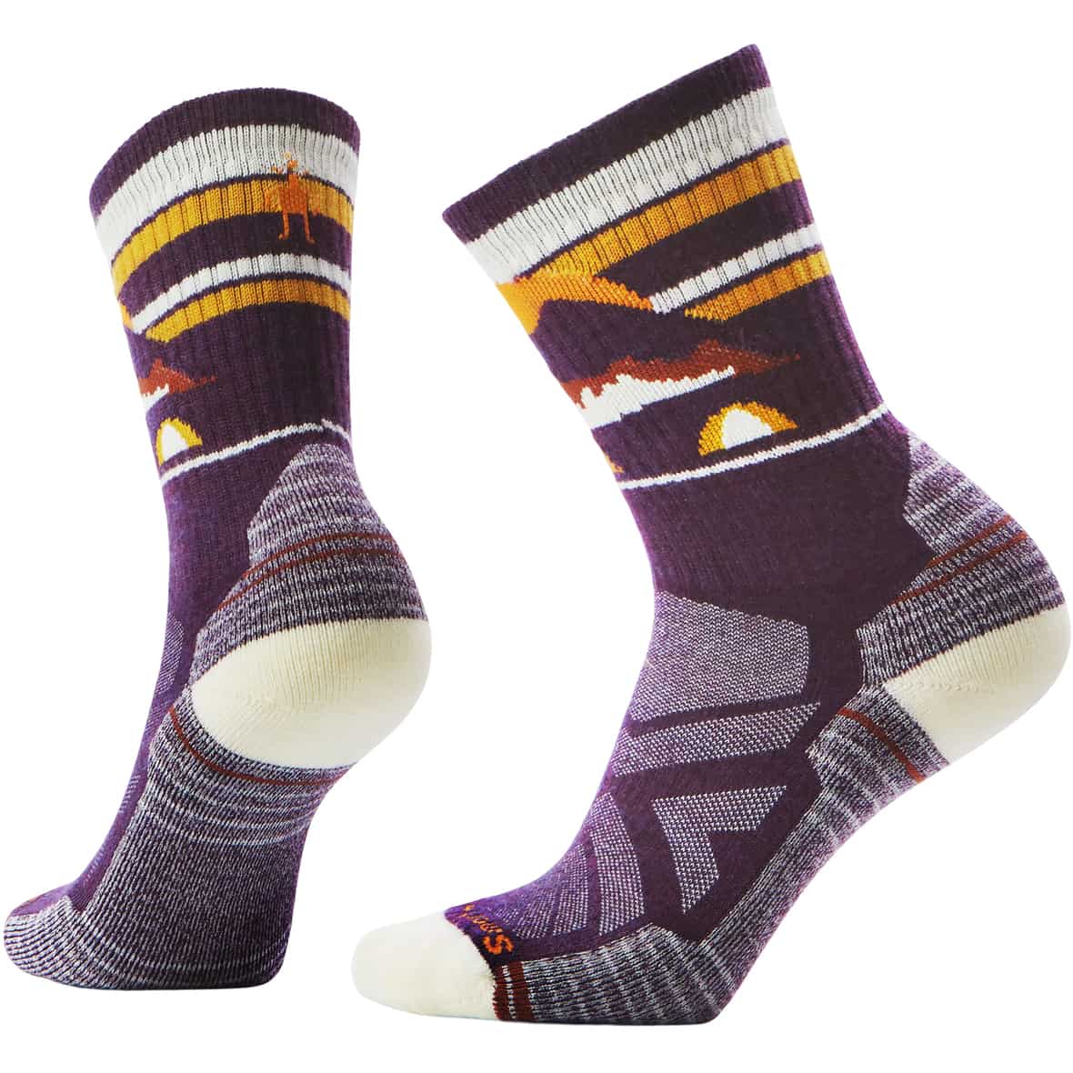 Hike Light Cushion Mountain Moon Damen Wandersocken Violett_SWL90 | S