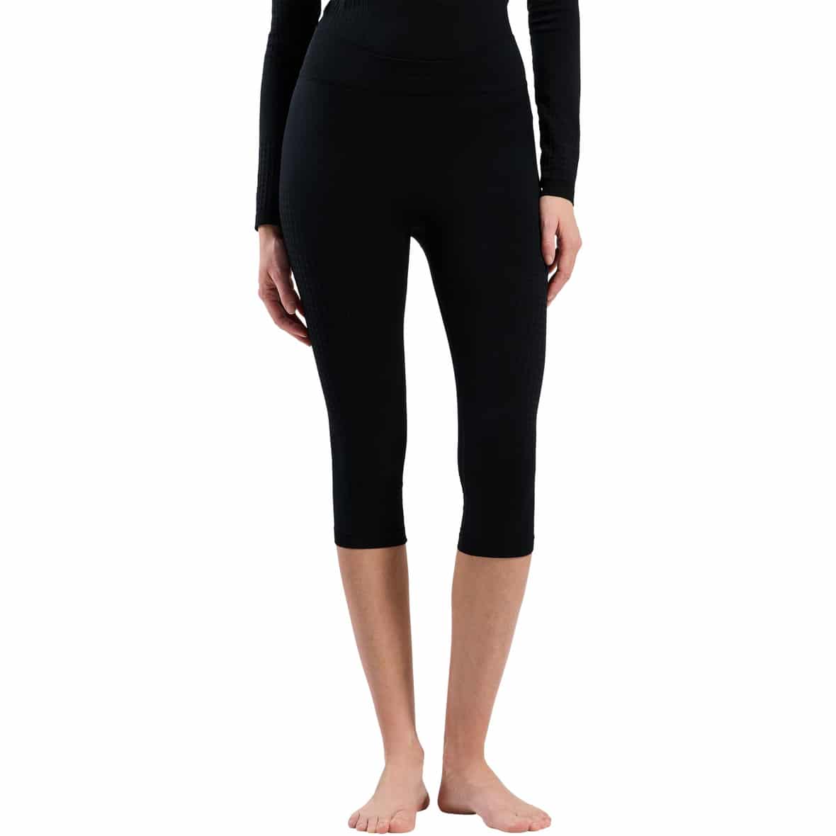 Performance Warm Base Layer 3/4 Damen Funktionsunterhose Schwarz_15000 | XL