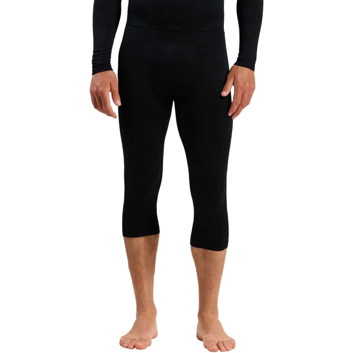 Performance Warm Base Layer 3/4 Herren Funktionsunterhose Schwarz_15000 | S