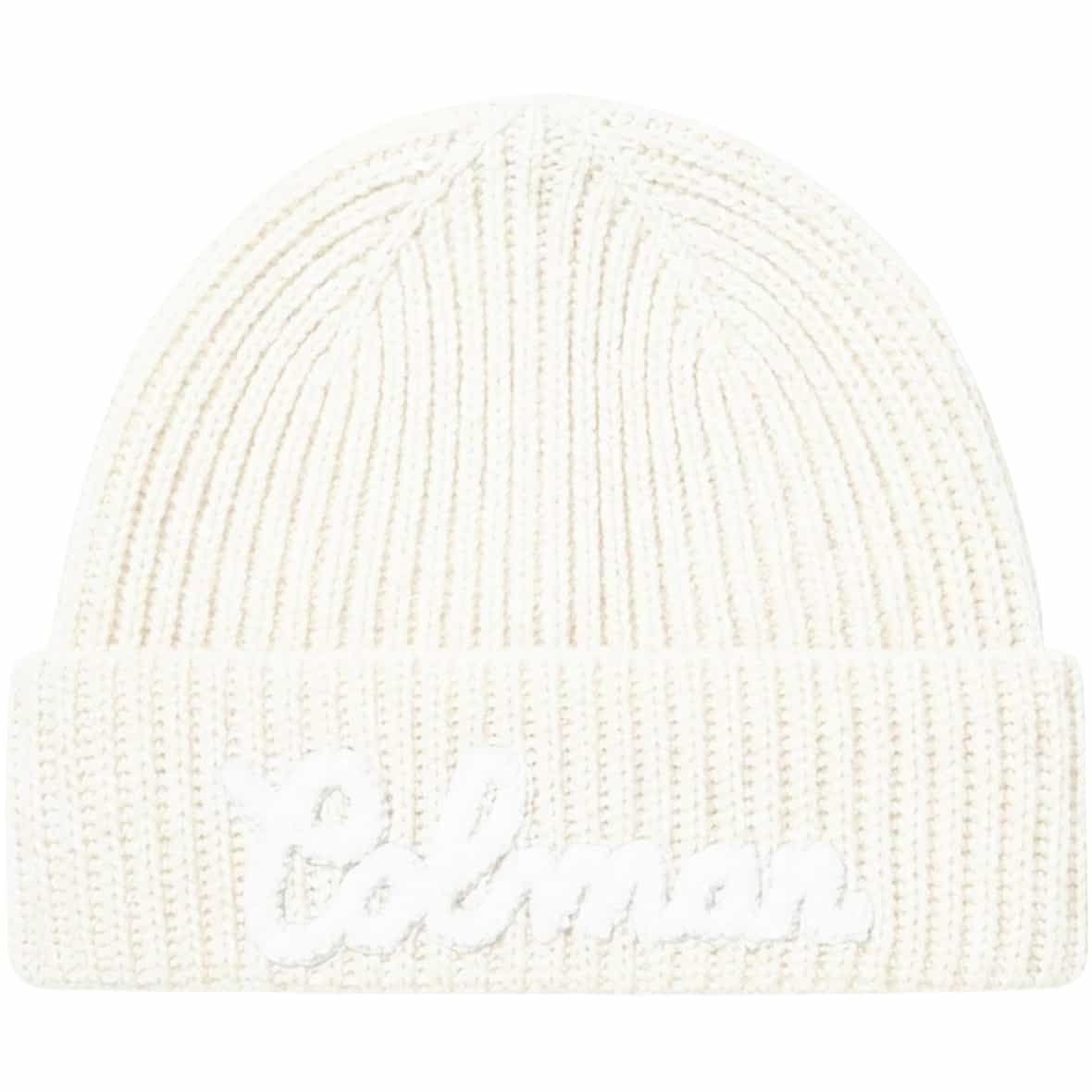 Rib Knit with Logo Damen Mütze Weiß_01__WHITE-ARTIC | one size