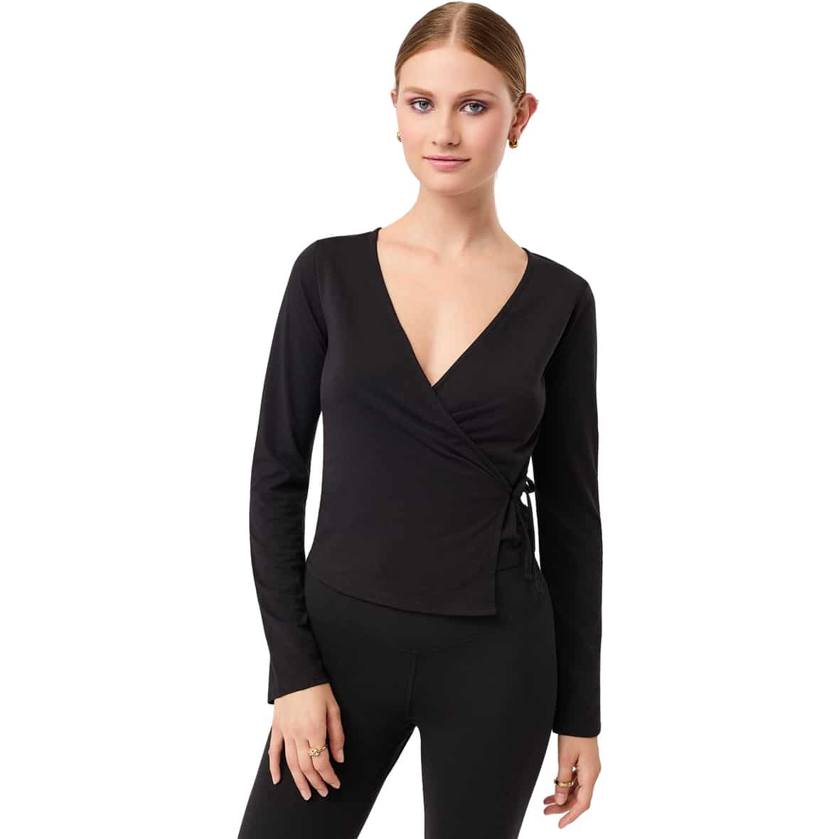 New Wrap Damen Trainingsjacke Schwarz_BLACK | XS
