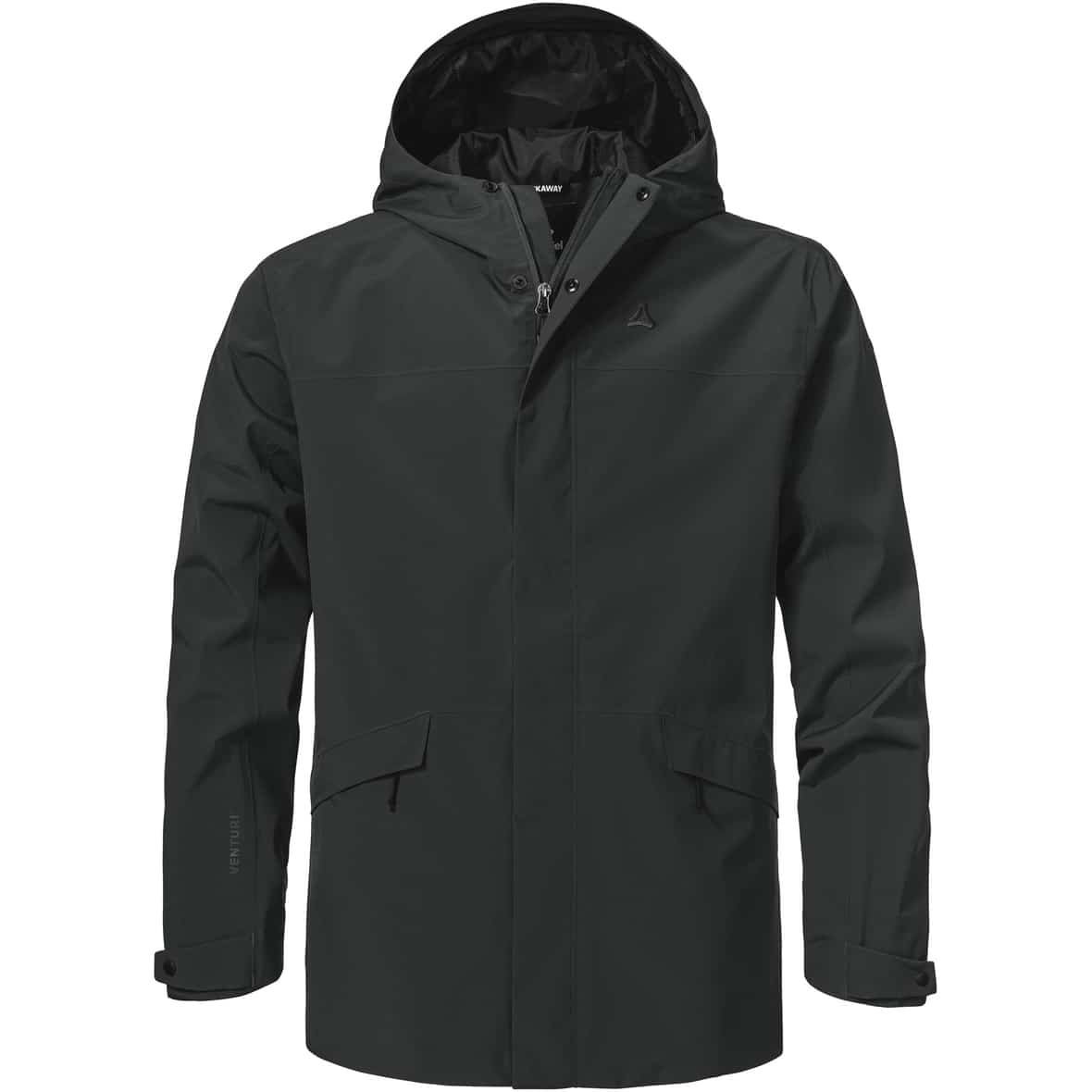 CIRC Smue Herren Regenjacke Schwarz_9990 | 48