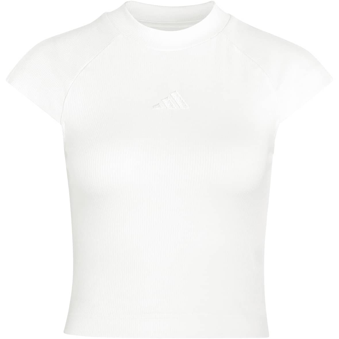 Kit Small Logo Rib Damen T-Shirt Weiß_000__OWHITE | XL