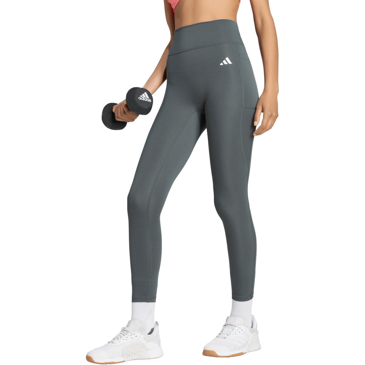 Optimé Essentials Workout Damen Leggings Oliv_000__LEGIVY | L