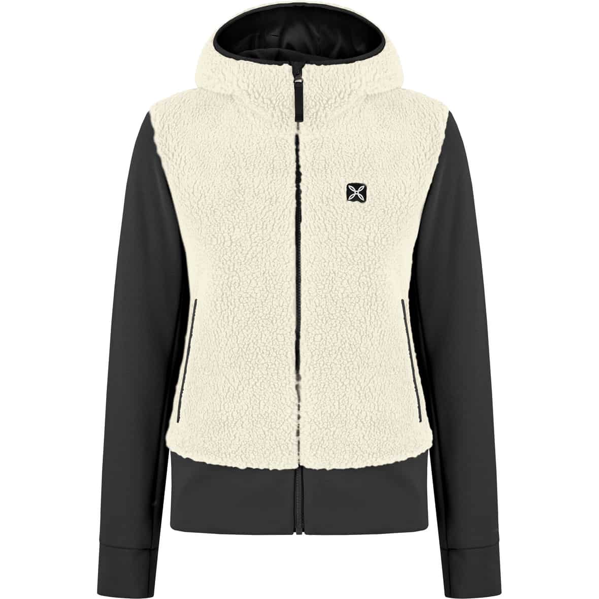 Sherpa Mix Damen Fleecejacke Beige_3 | XS