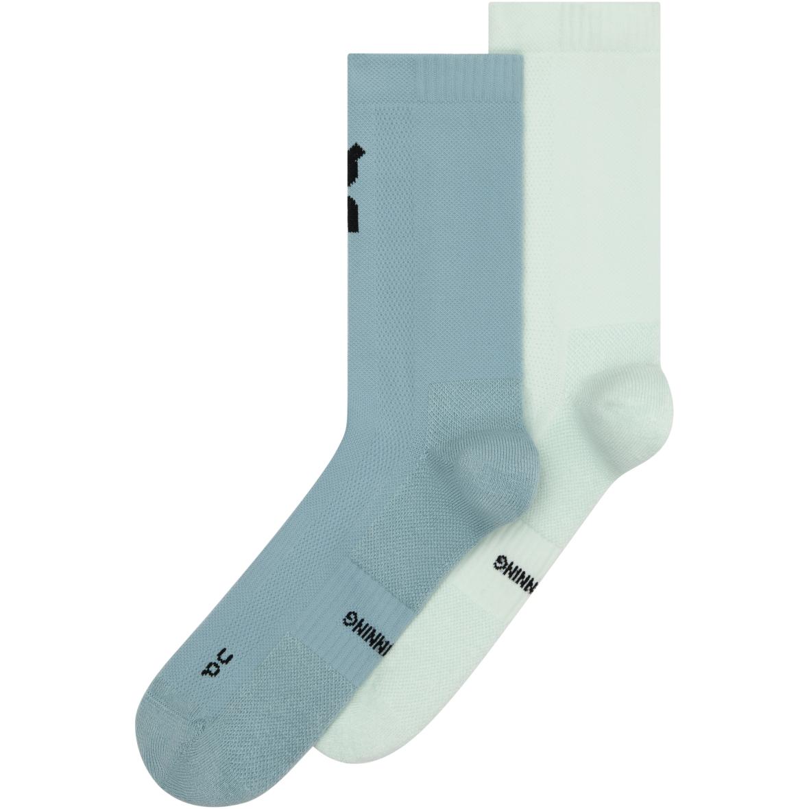 2er-Pack Core Run High Laufsocken Türkis_4946__FLURRY / WASH | 43-46