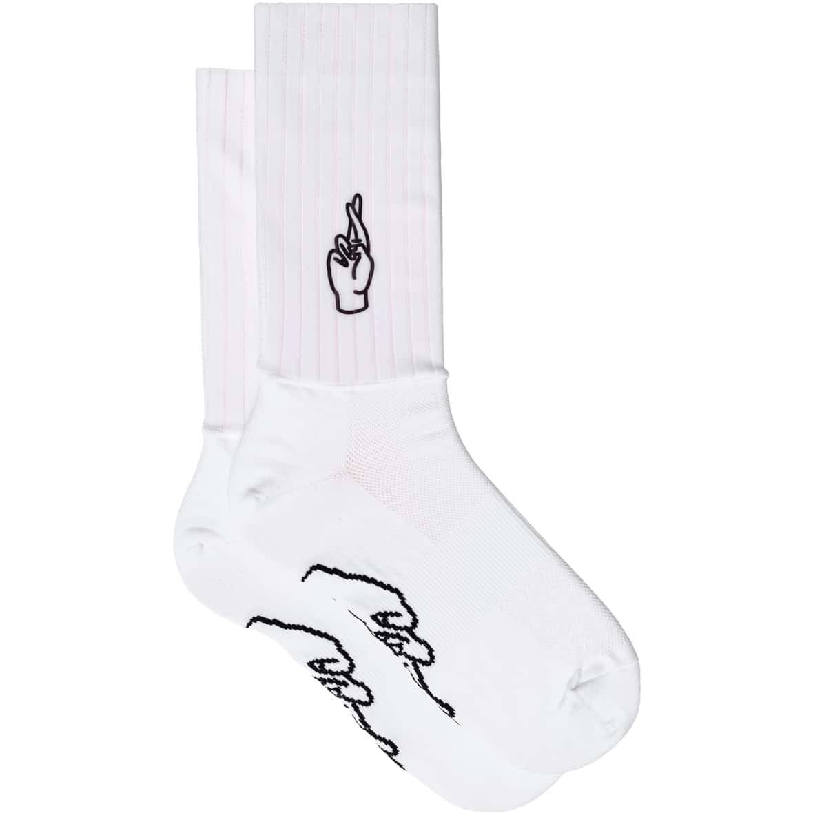 Aero 2.0 Logo Fahrradsocken Weiß_WHITE | 39-42