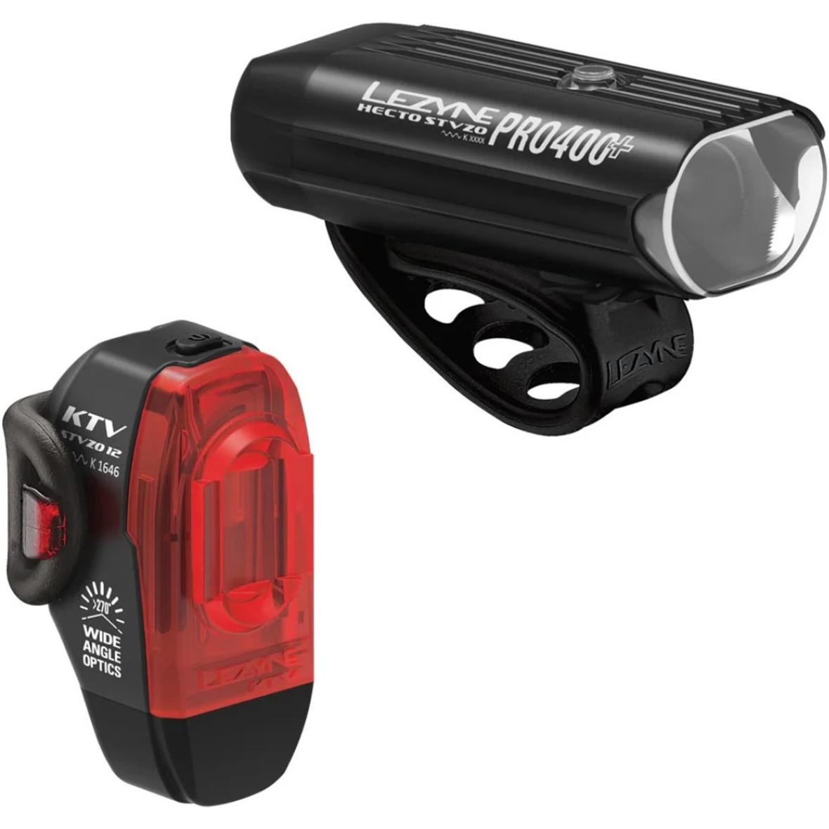 Beleuchtungsset Hecto Pro StVZO Fahrradlicht Schwarz_SCHWARZ | one size