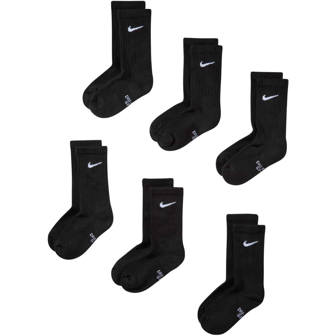 6er-Pack Kinder Socken Schwarz_010__BLACK/WHITE | M