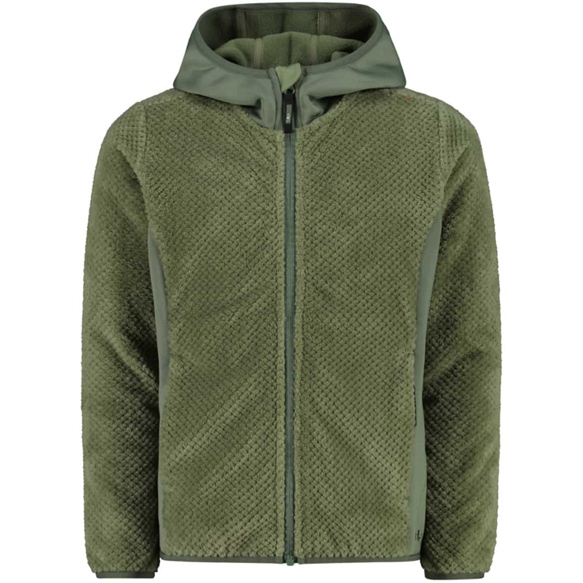  G Jacket Fix Hood Kinder Fleecejacke Grün_E624 | 116