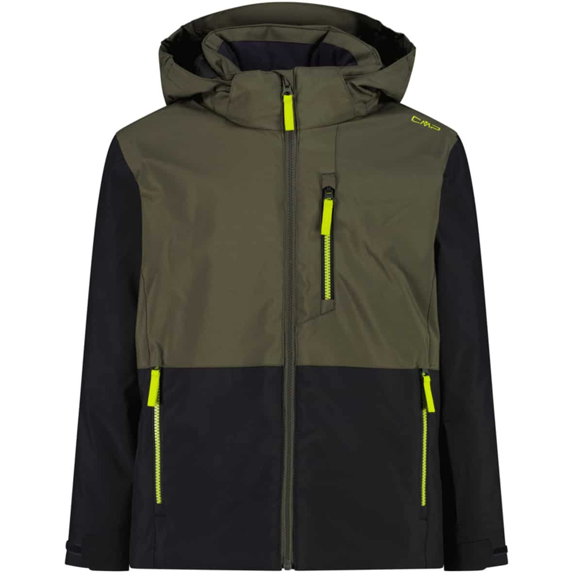 Snaps Hood Kinder Skijacke Oliv_E943 | 116
