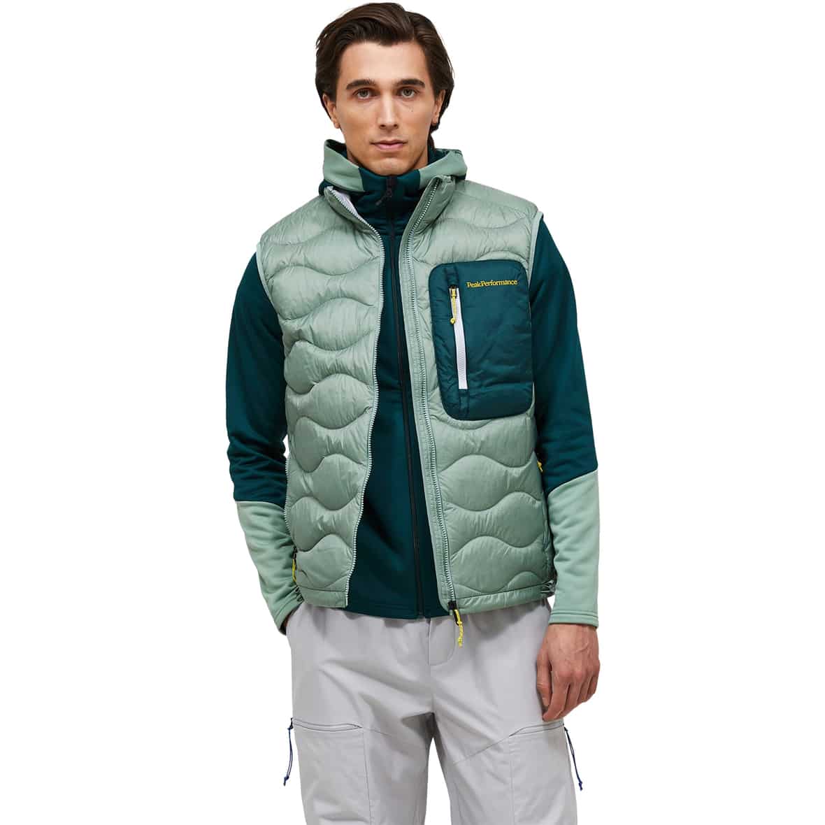 Helium Utility Herren Daunenweste Grün_070 | L