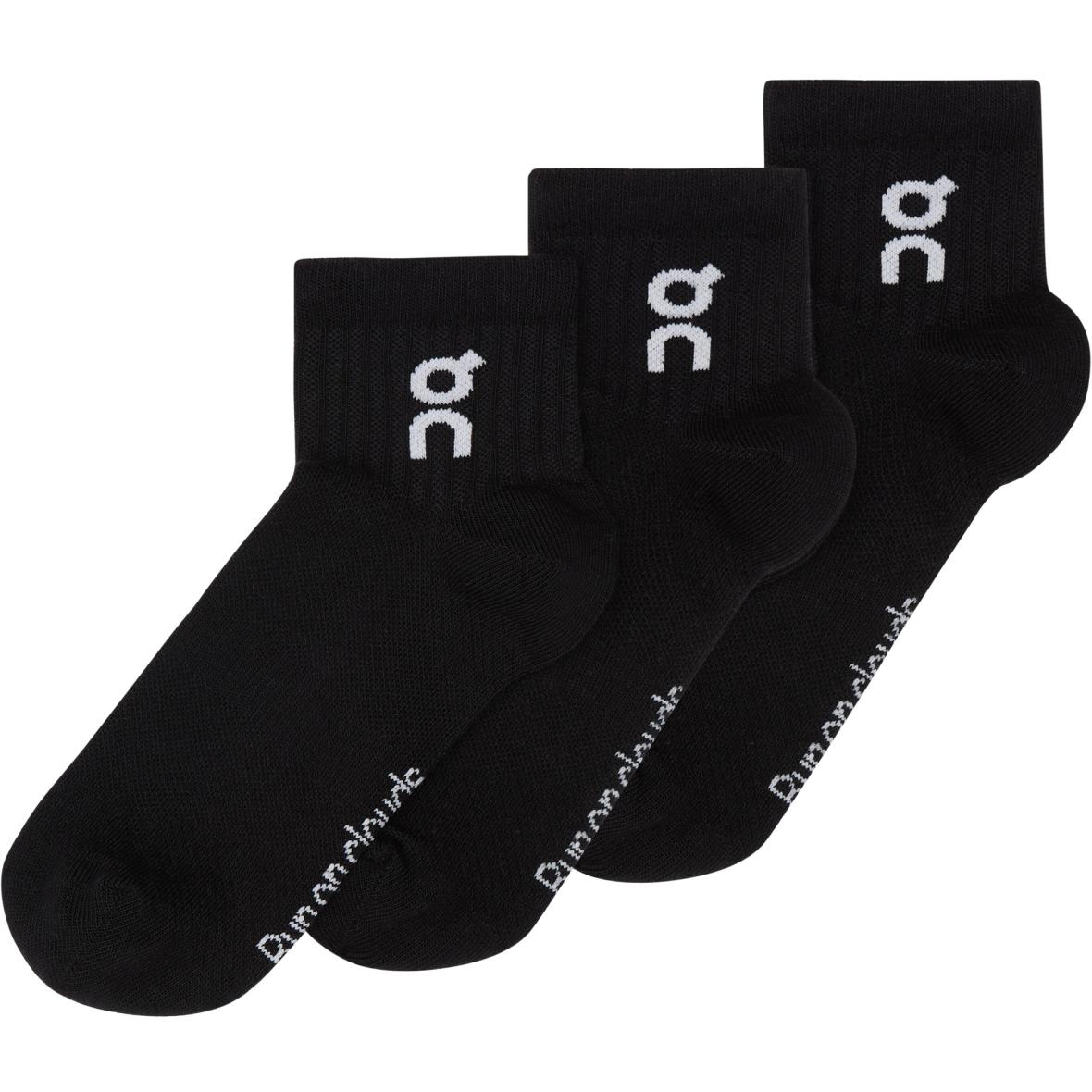 Logo Mid 3 Paar Socken Schwarz_0553__BLACK | 47-49