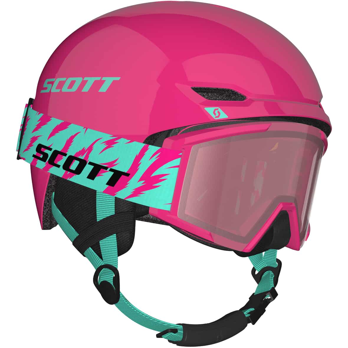 Combo Junior Shield Brille + Keeper 2 Kinder Skihelm Pink_8417 | S
