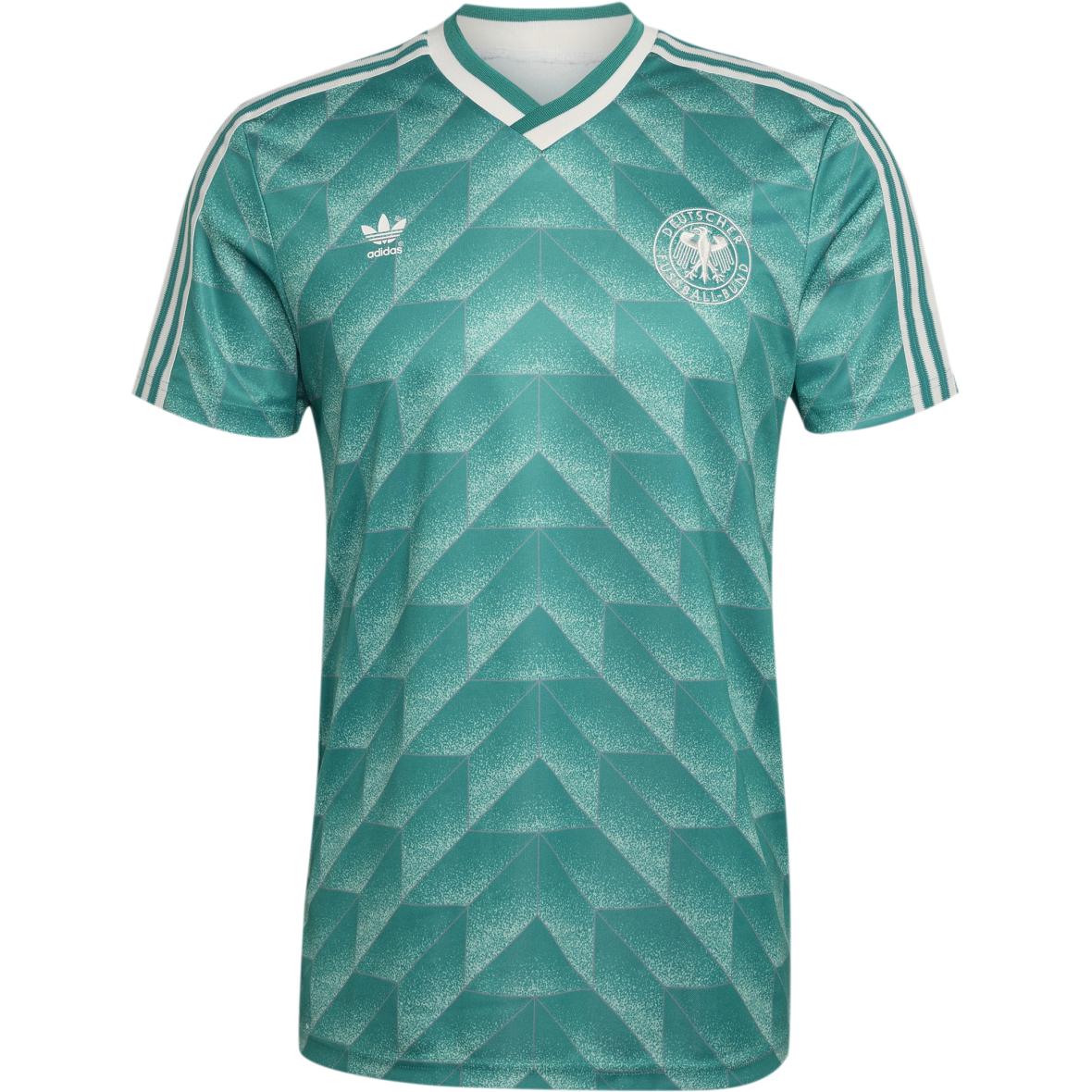 Deutschland 1990 Auswärts Herren Fußballtrikot Grün_000__POWGRN | M