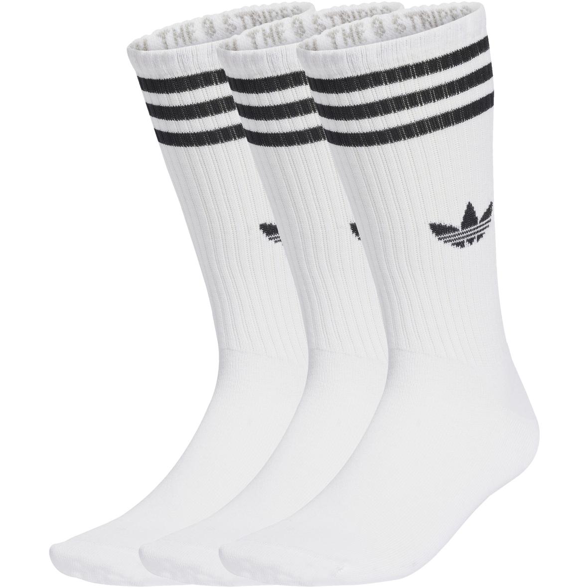 3-Streifen High Crew 3P Tennissocken Weiß_000__WHITE/WHITE/WHITE | XS