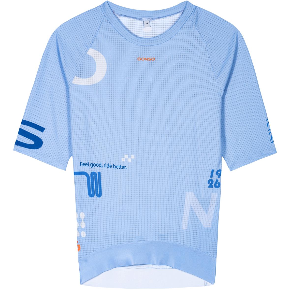 Radtrikot-1/2-FZ Damen Radtrikot Hellblau_M20385 | 40