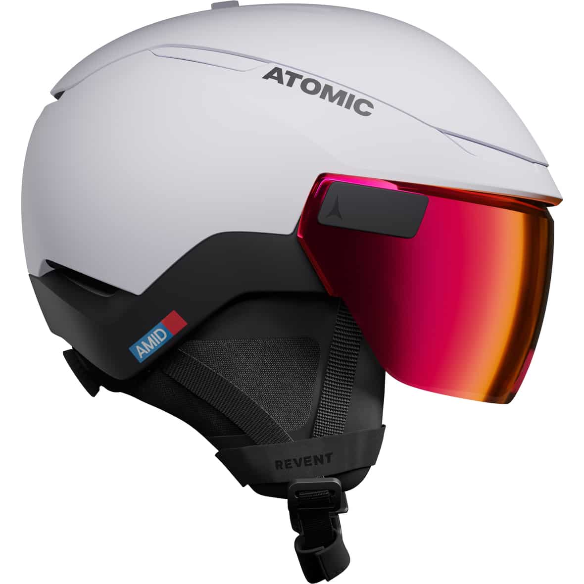 REVENT GT AMID VISOR HD Skihelm Weiß_WHITE/BLACK | 51-55
