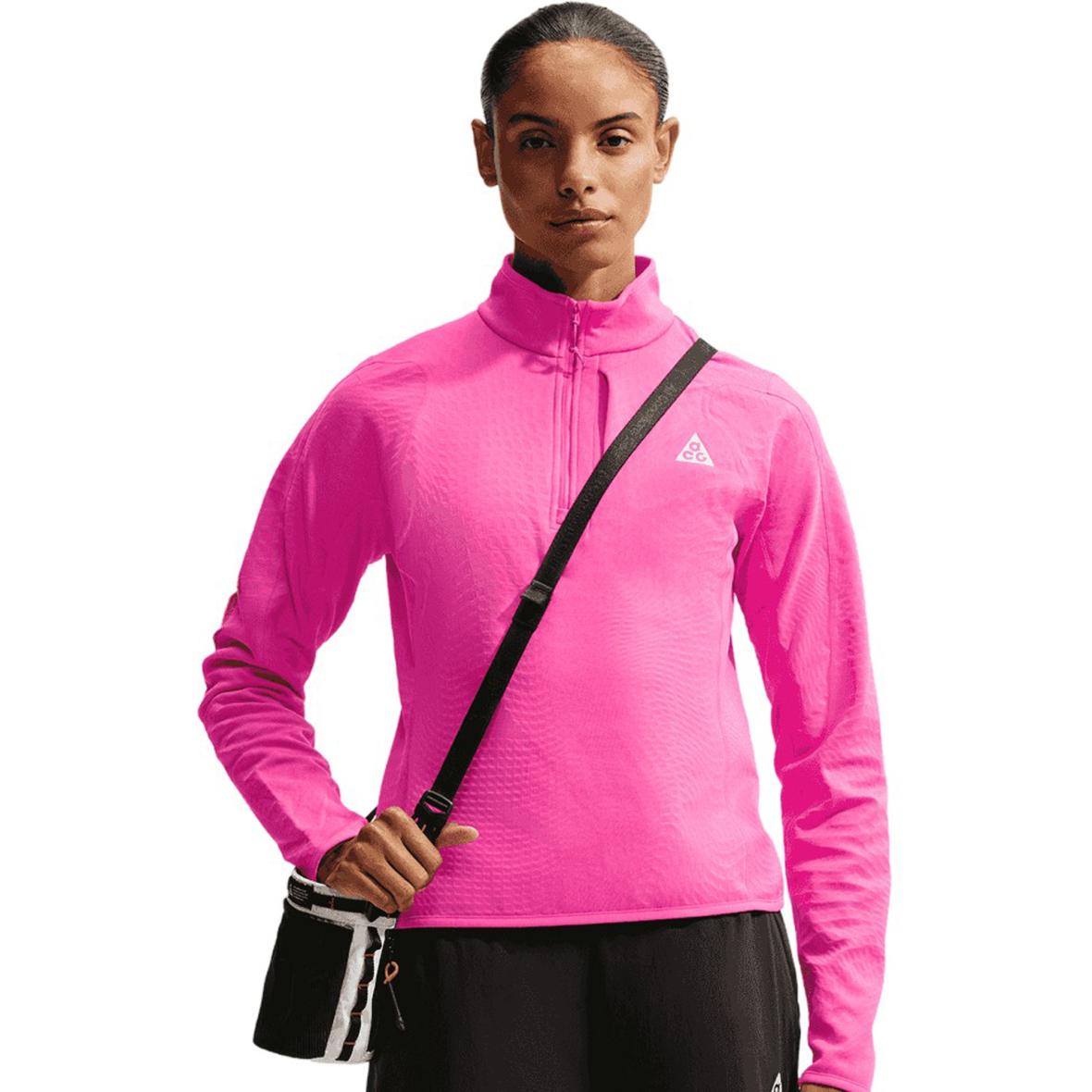 ACG Therma-Fit Wolf Grid Damen T-Shirt Pink_698__DESERT PINK/SUMMIT WHITE | L