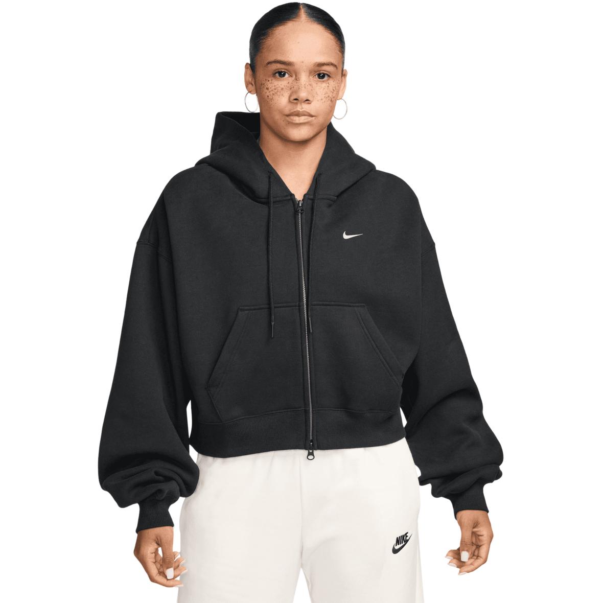 Studio Fleece  Damen Hoodie Beige_001__TOTAL BLACK/SAIL | XL