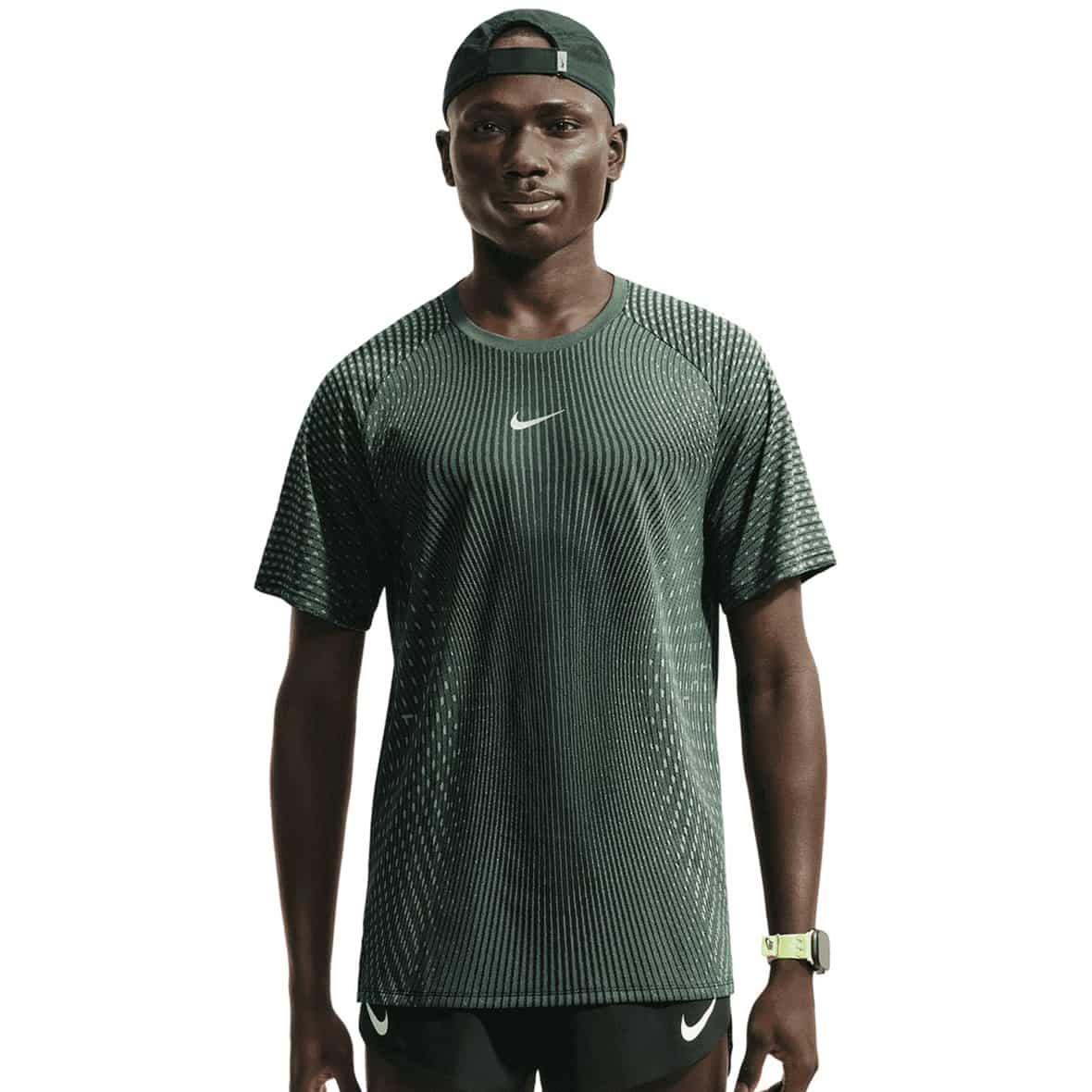 Stride Herren Laufshirt Schwarz_010__BLACK/LT GREEN SPARK/REFLECTIVE SIL | S