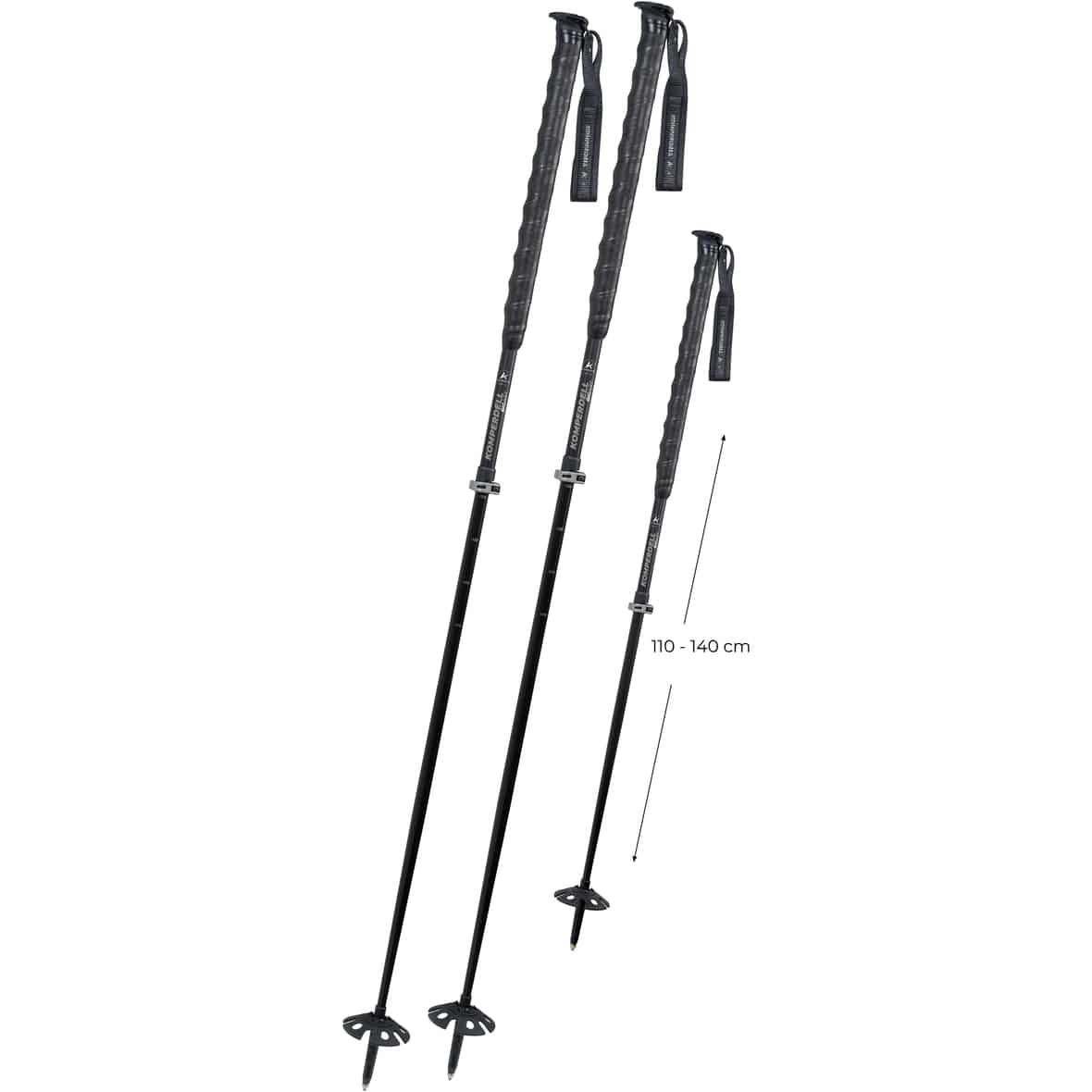 Big Art Titanal Vario Skistöcke Schwarz_10__BLACK/SILVER | PAAR