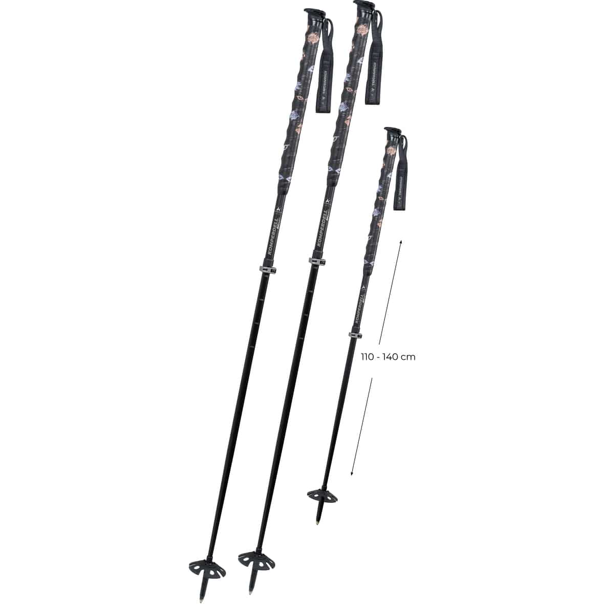 Big Art Titanal Vario Skistöcke Schwarz_10__BLACK/SILVER | PAAR