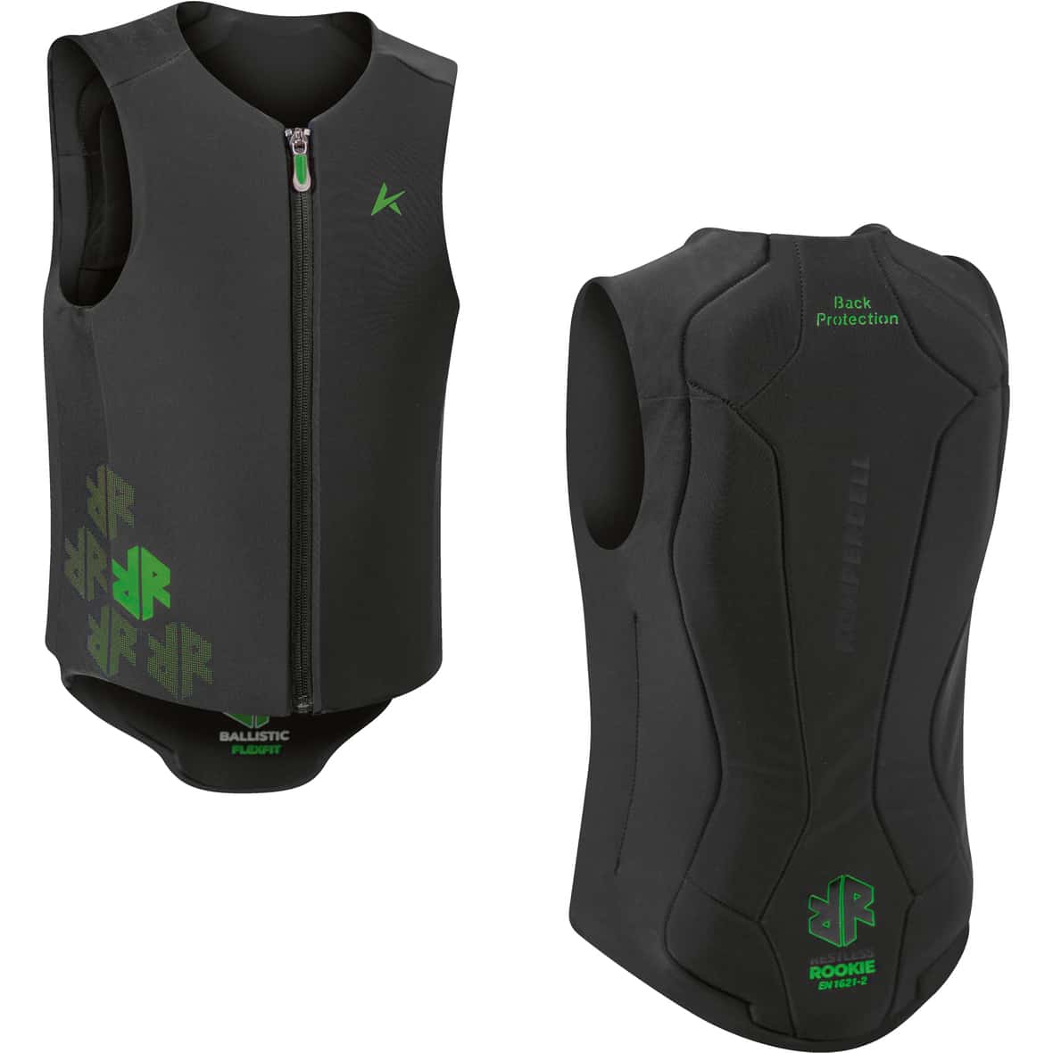 Ballistic Flex Fit Pro Kinder Rückenprotektor Schwarz_213__BLACK/LIME | 116