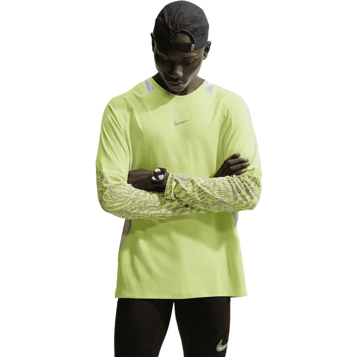 Dri-FIT Stride Herren Laufshirt Gelb_736__LT LEMON TWIST/GREY FOG/REFLECTIVE | L