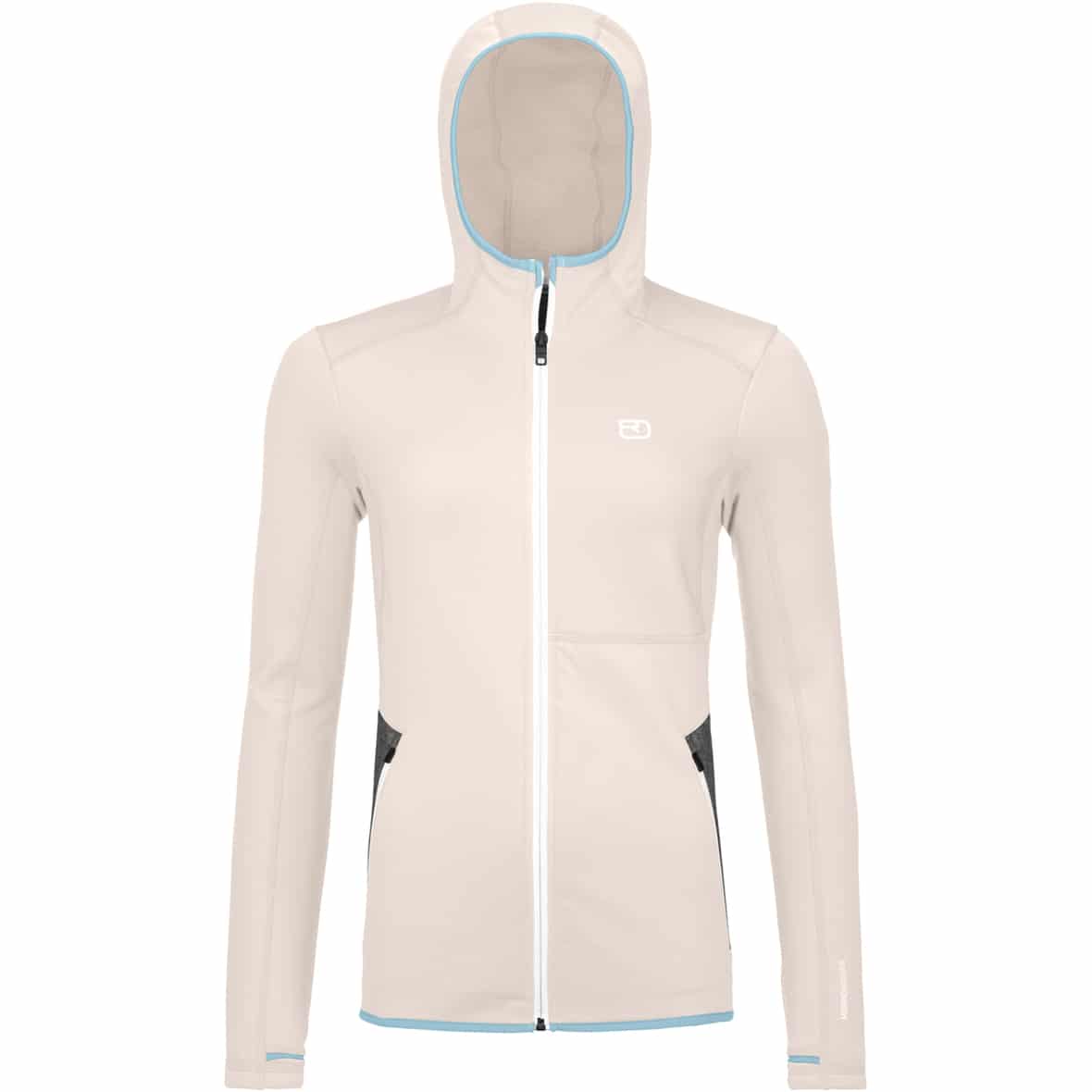 Fleece Hoody Damen Fleecejacke Weiß_00101 | XS