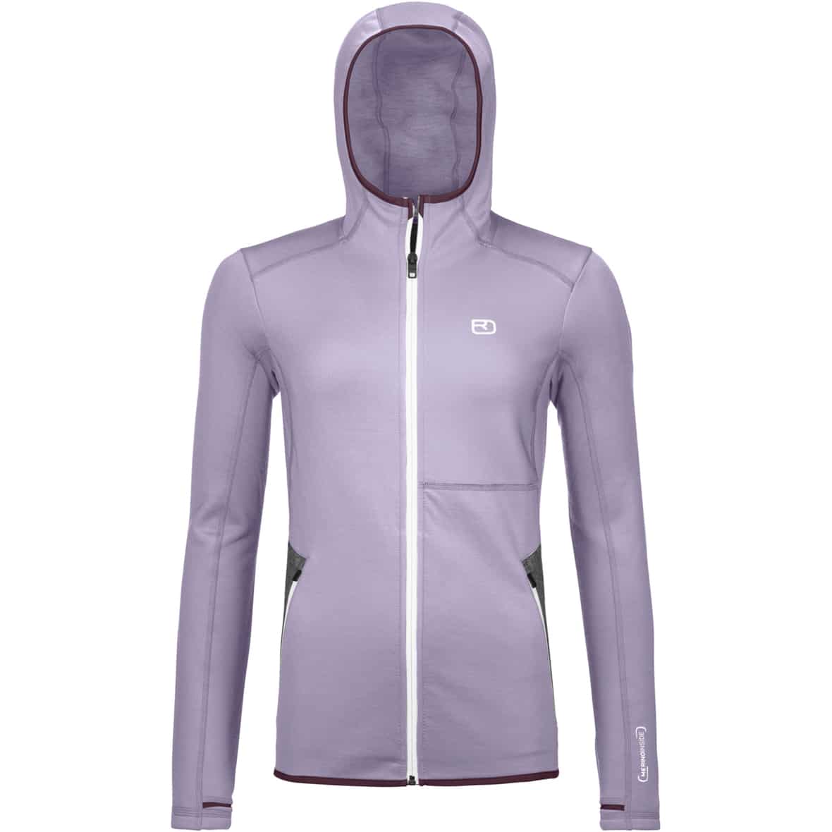 Fleece Hoody Damen Fleecejacke Flieder_41701 | L