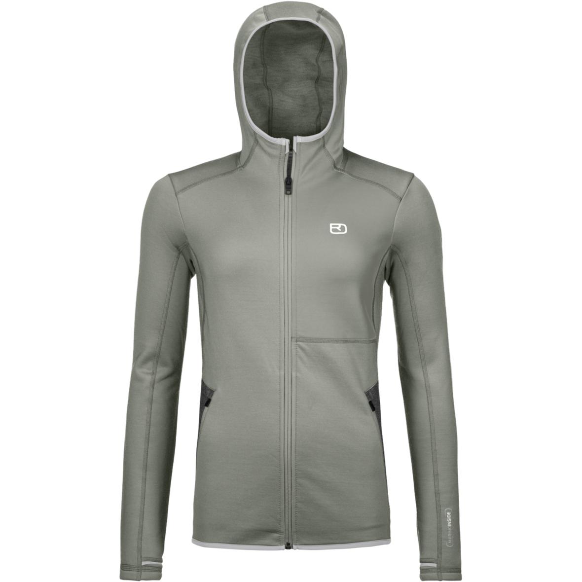 Fleece Hoody Damen Fleecejacke Grün_O00638 | XS