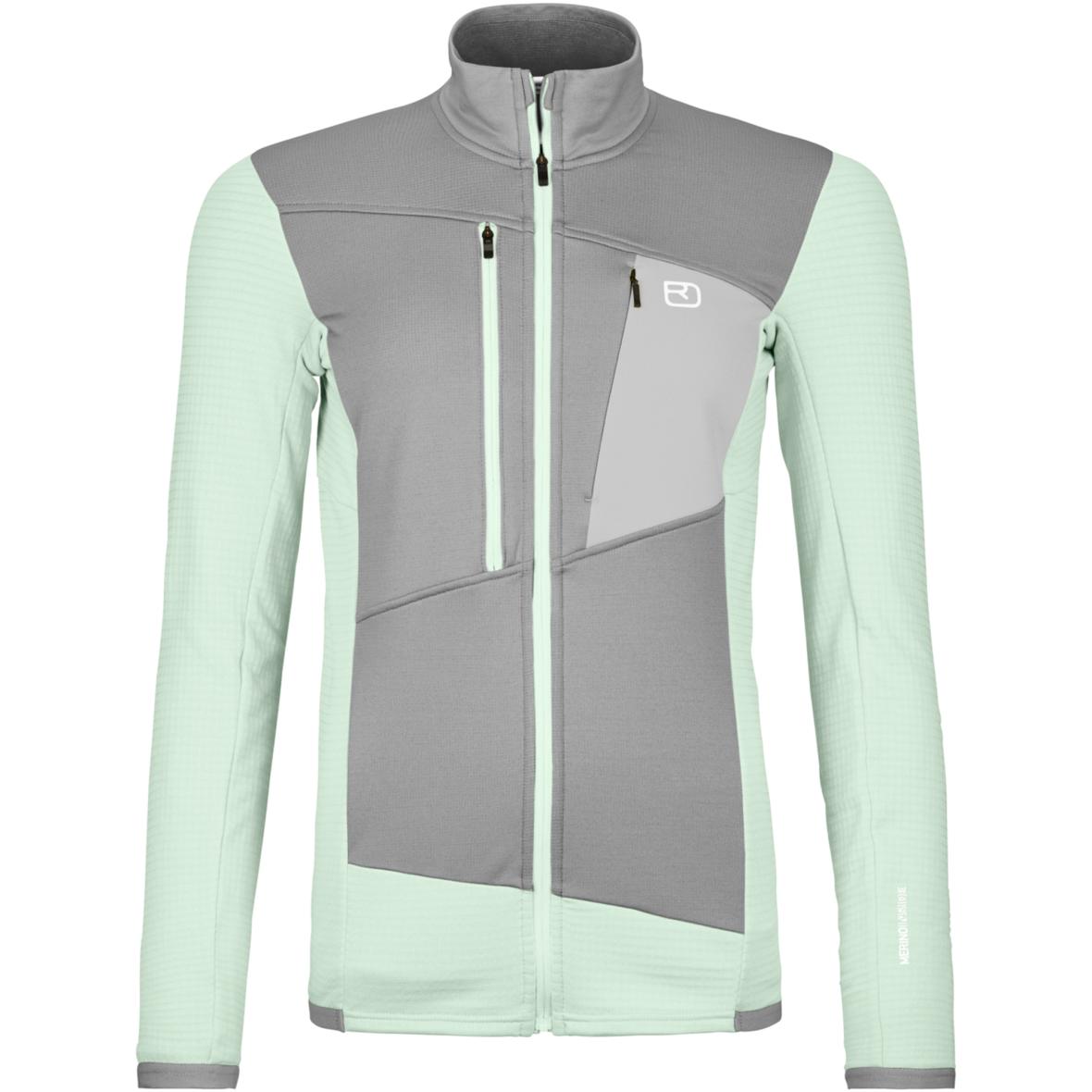 Fleece Grid  Damen Fleecejacke Grün_O00631 | XL