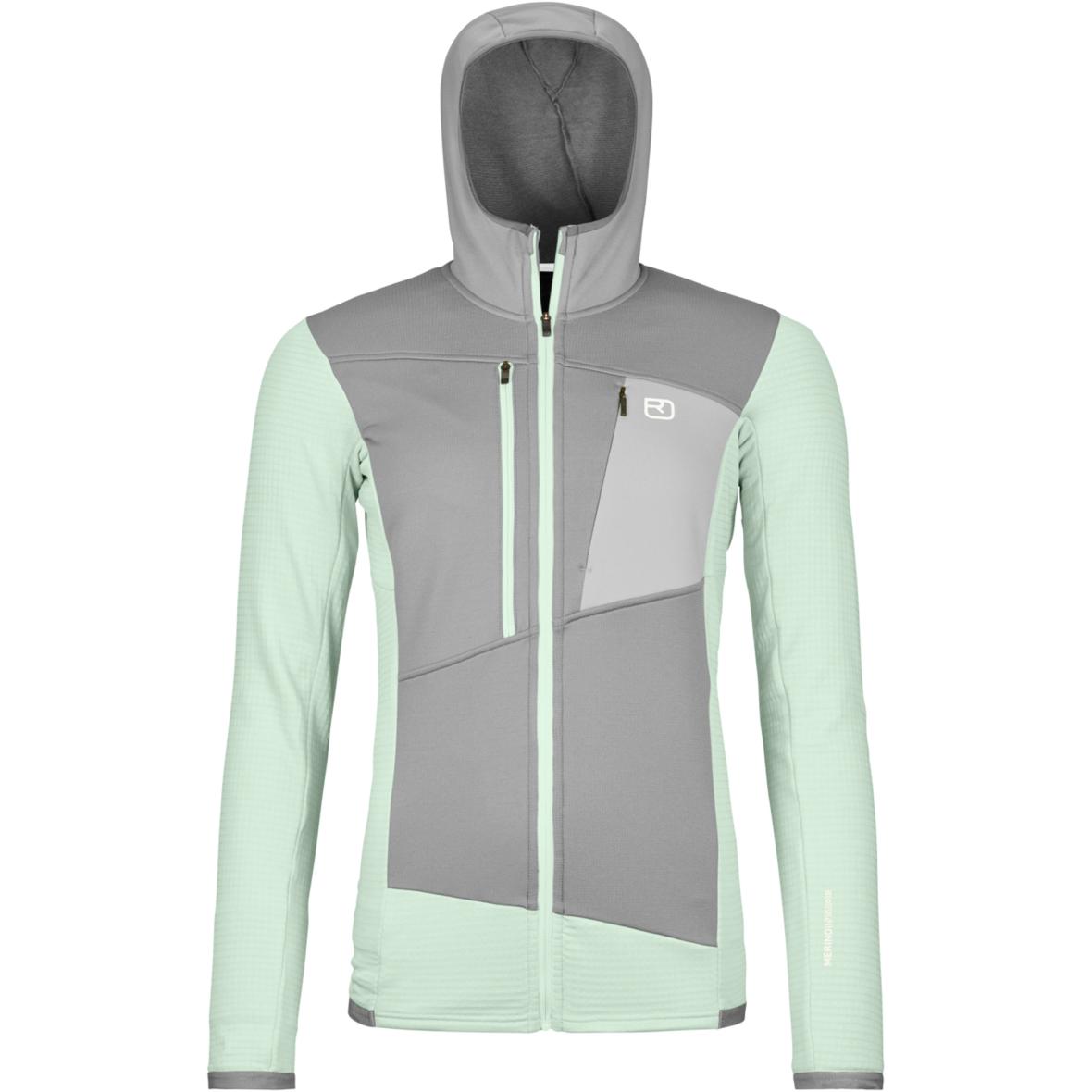 Fleece Grid Damen Fleecejacke Grün_O00631 | XL