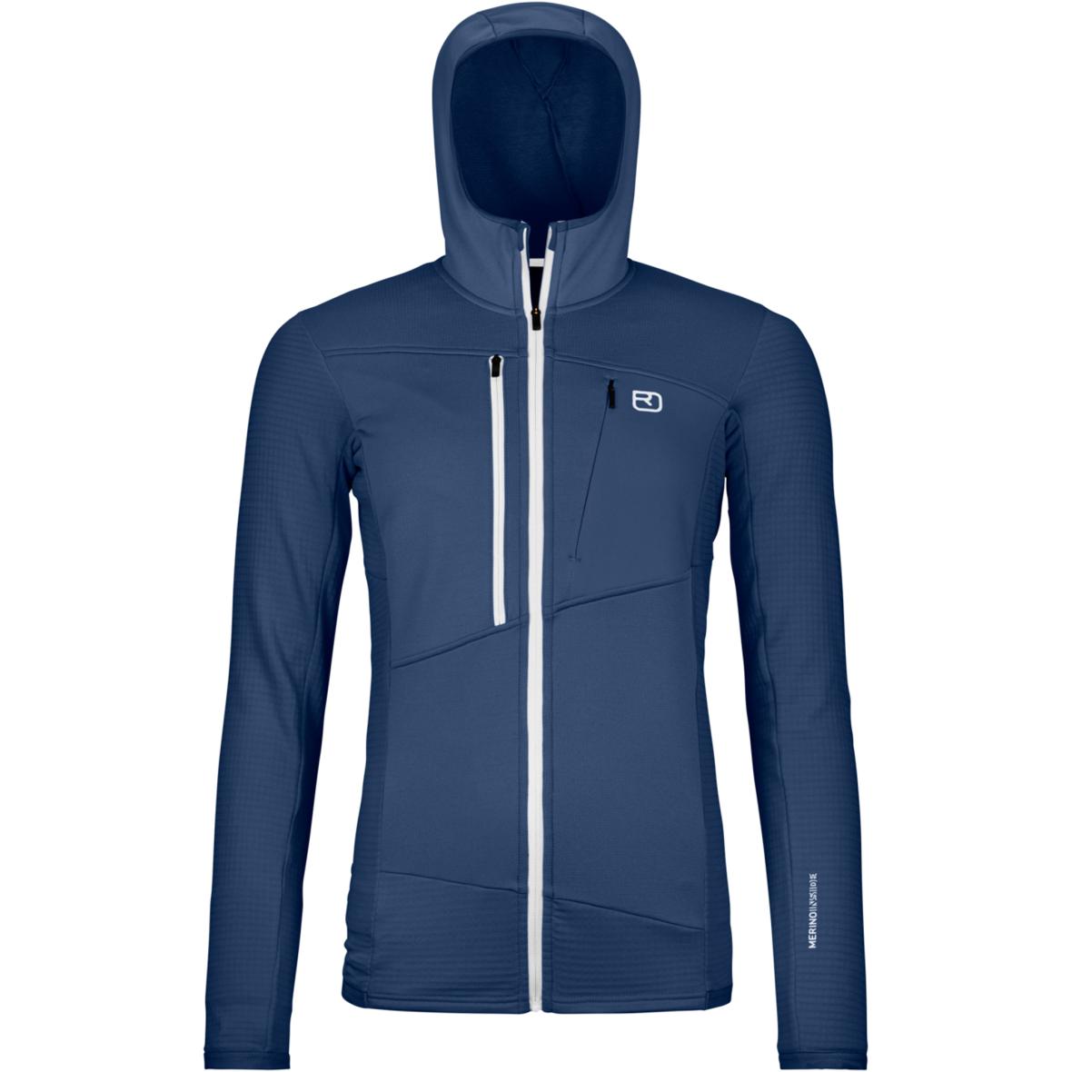 Fleece Grid Damen Fleecejacke Blau_O00620 | M