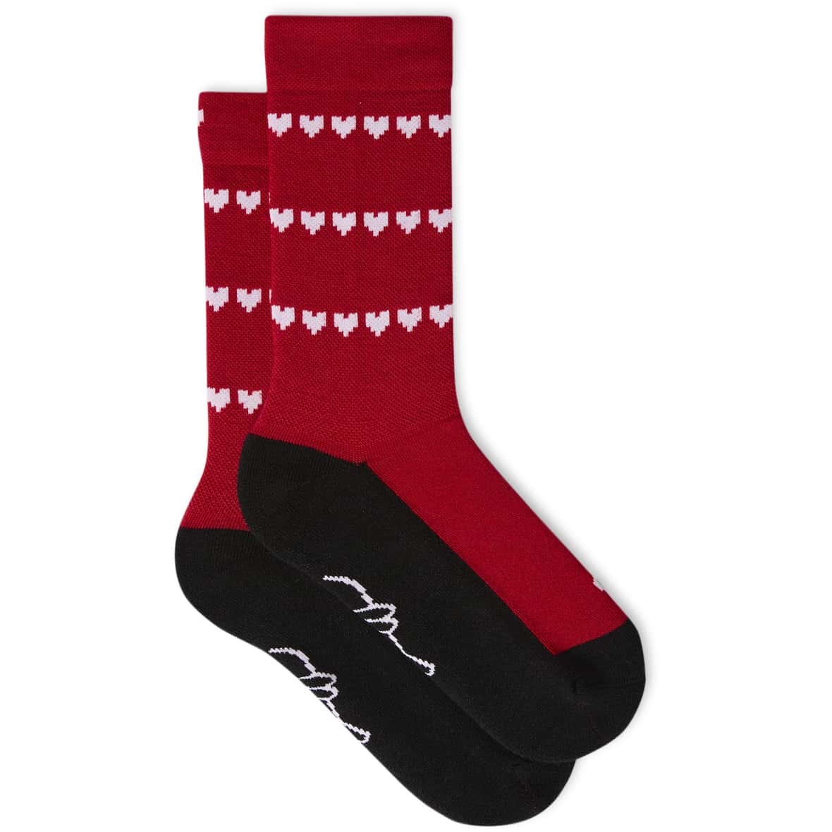 Merino Heart Fahrradsocken Rot_RED | 39-42