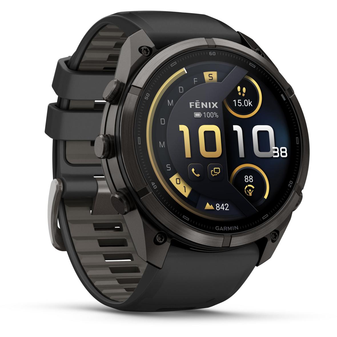 fenix 9 PRO – inReach 51mm Carbon Sportuhr Schwarz_SCHWARZ/KIESELGRA | one size