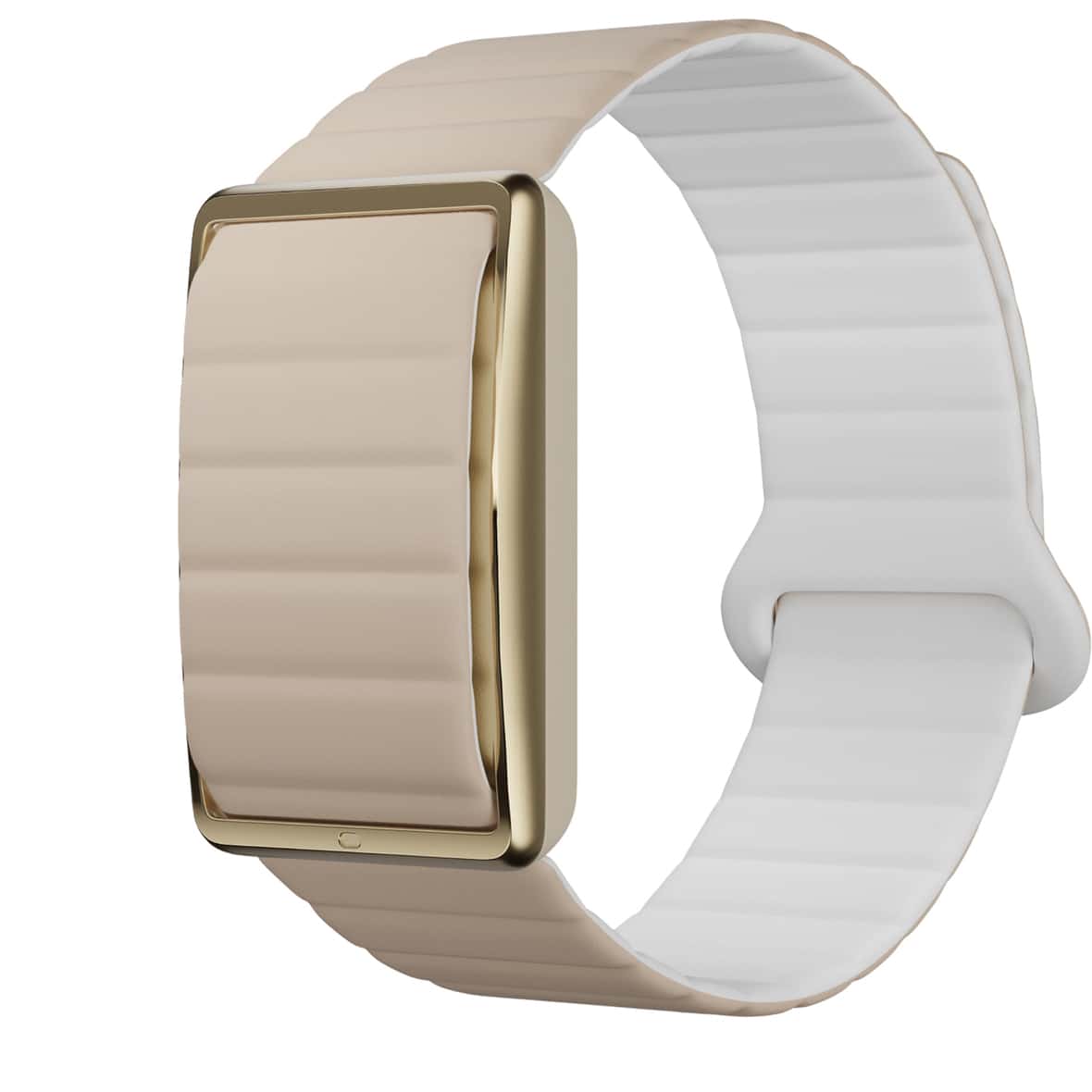 Loop Wendbare Silikon S+M Sportuhr Beige_BEI/WHI | one size