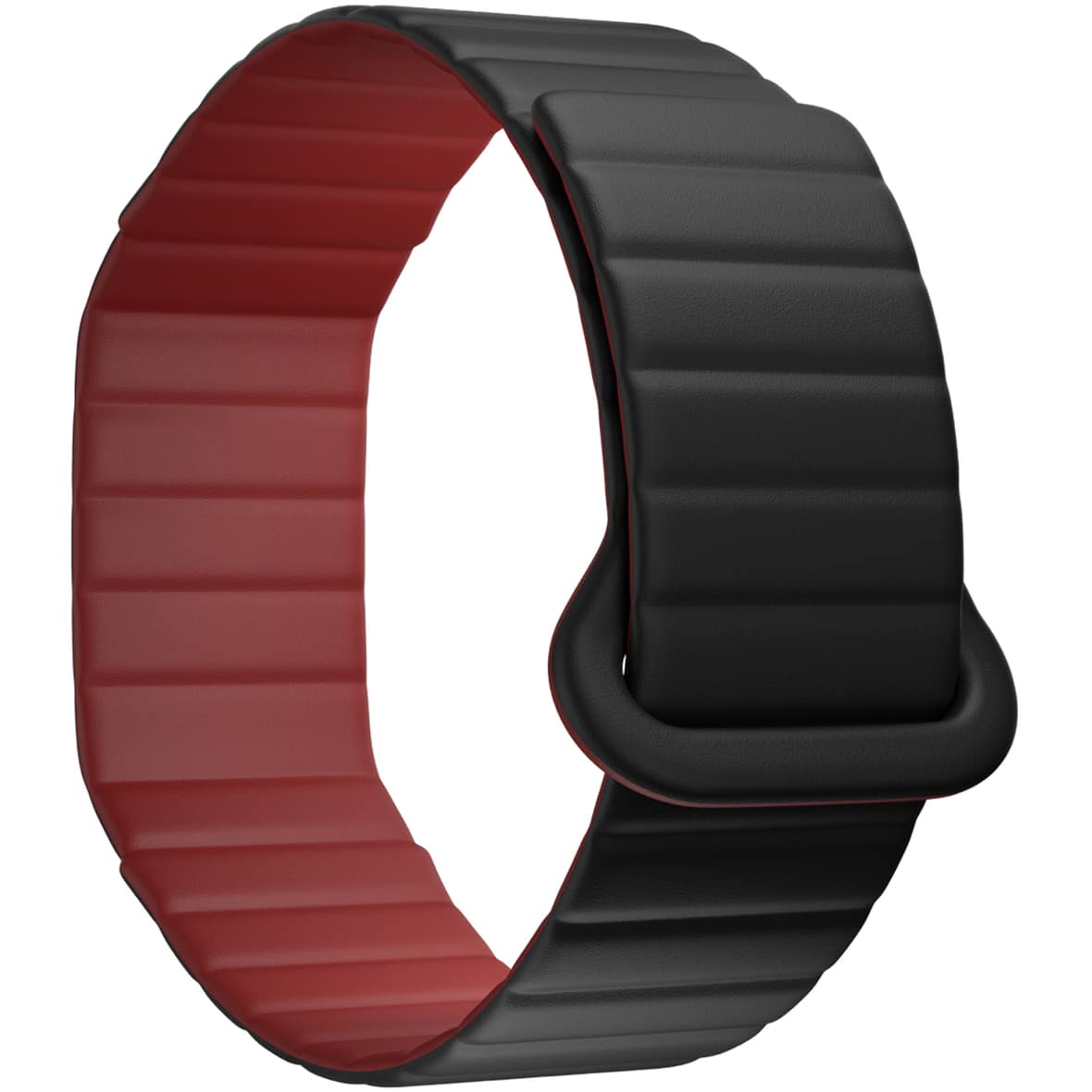 Loop Wendbares Silikon S+M Armband Schwarz_BLK/CHE | one size