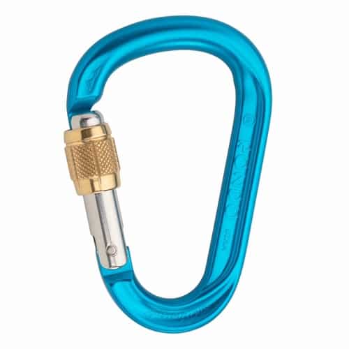 Austrialpin HMS Rondo Alu Schraub blau eloxiert Karabiner bei Sport Schuster München