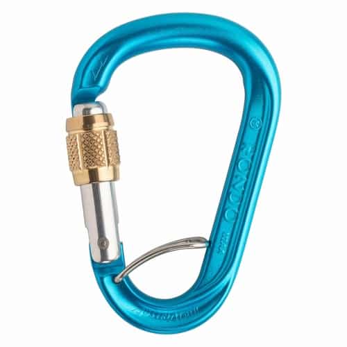 Austrialpin HMS Rondo Alu Schraub Selfie blau eloxiert Karabiner bei Sport Schuster München