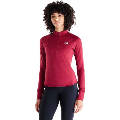 New Balance Essential Heat Grid 1/2 Zip Damen Laufshirt bei Sport Schuster München