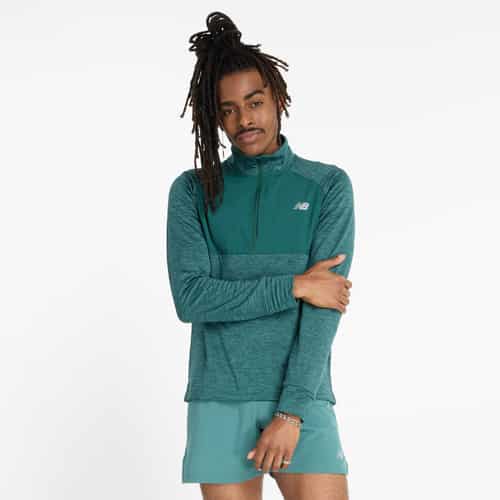 New Balance Athletics Heat Grid 1/2 Zip Herren Laufshirt bei Sport Schuster München
