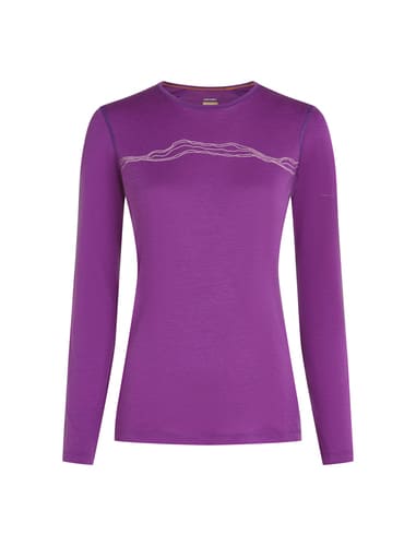 Icebreaker Women Merino 200 Oasis LS Crewe Mountain Pulse bei Sport Schuster München