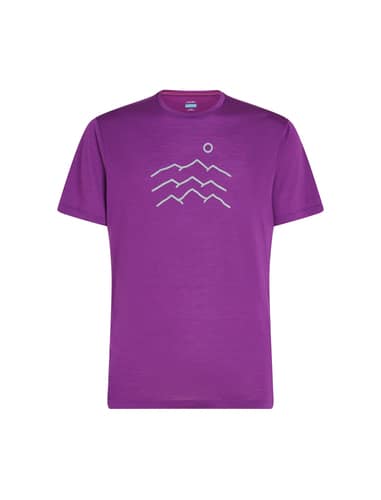 Icebreaker Men Merino Blend 125 Cool-Lite Sphere SS Tee Across the Peaks bei Sport Schuster München