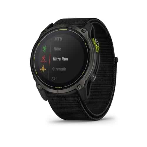 Garmin Enduro 3 Solar Sapphire Titan DLC mit UltraFit-Nylon-Armband bei Sport Schuster München