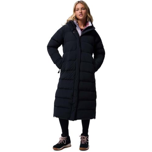 Amaze Puff Long Hooded Damen Daunenmantel